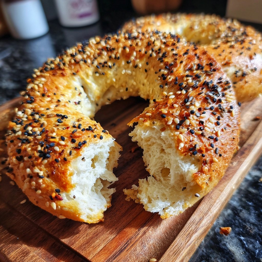 Greek Yogurt Protein Bagels Baked