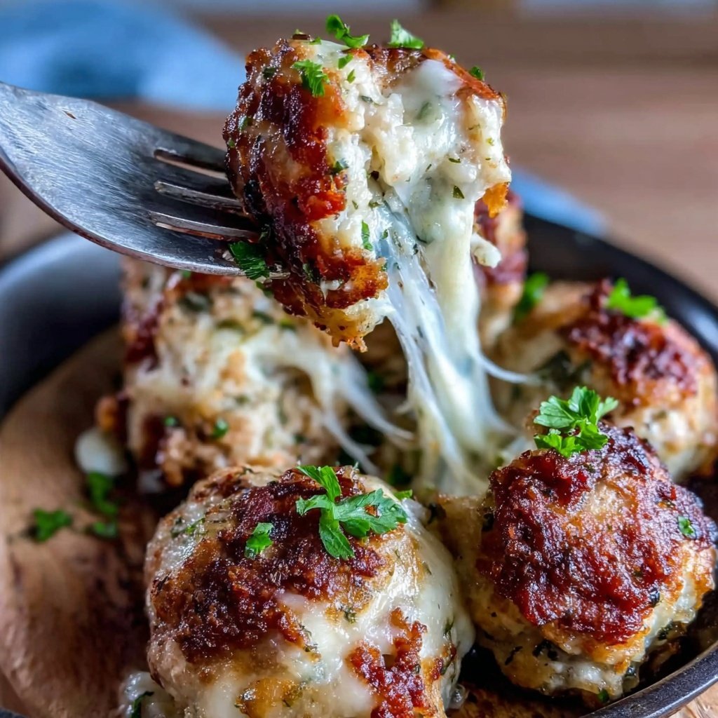 Ground Chicken Parmesan Meatballs