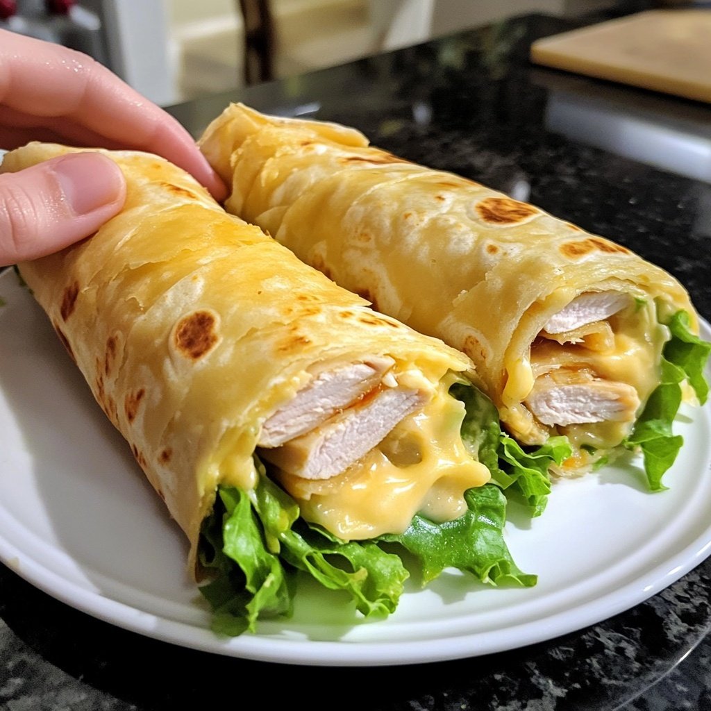 Easy Turkey and Cheese Wrap Lunch