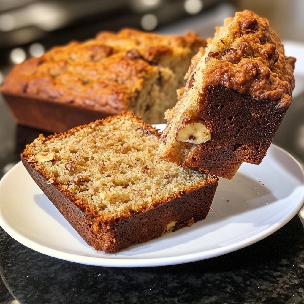 Banana Bread with Soft Crumb