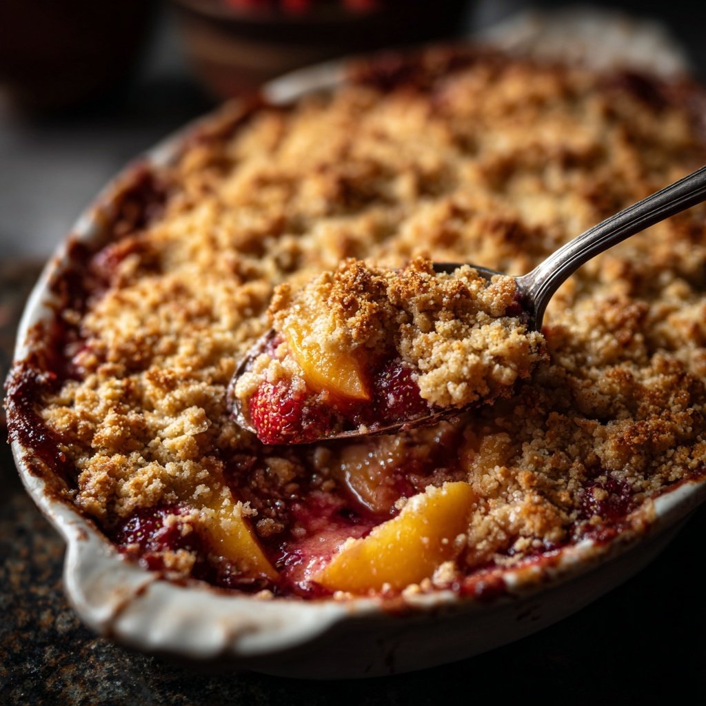 Strawberry Peach Crisp