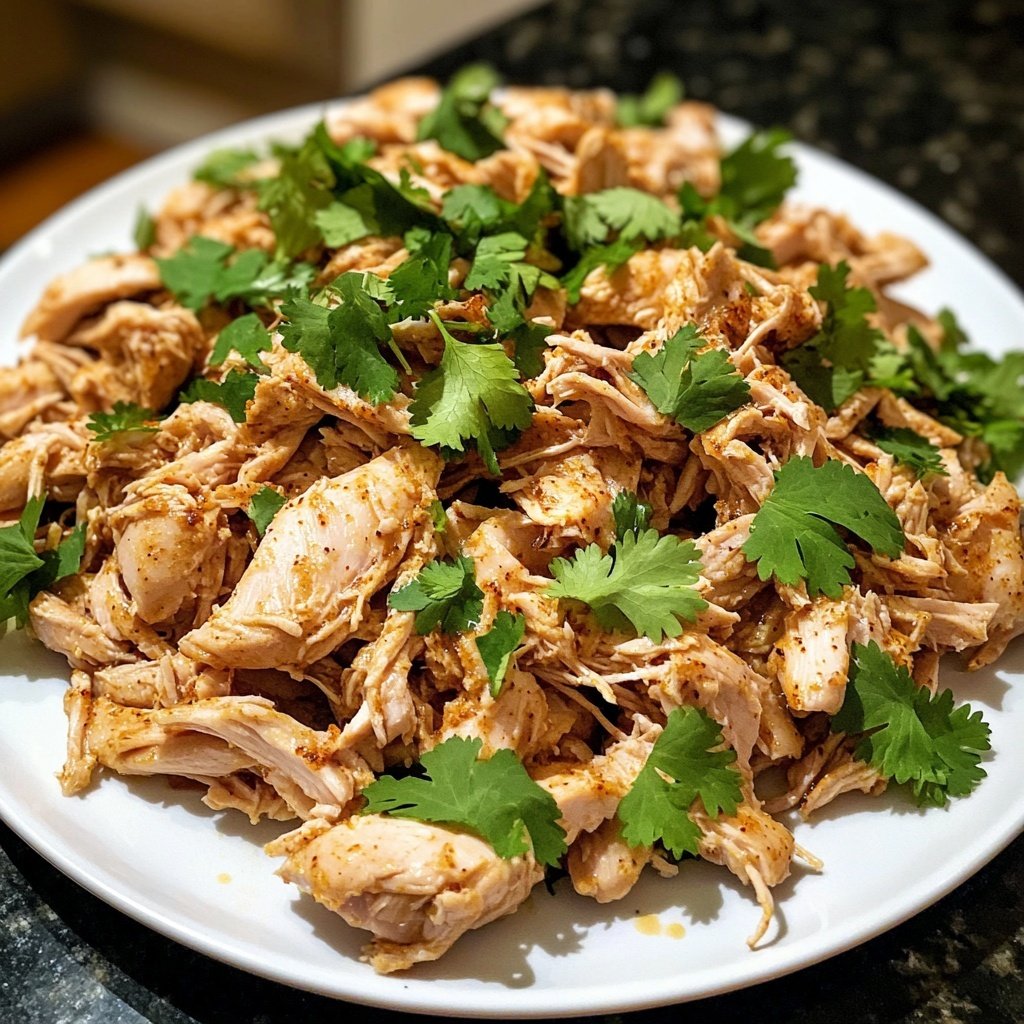 Simple Slow Cooker Shredded Chicken